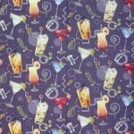 Decoupage Paper Napkins - Cocktail Party Aubergine