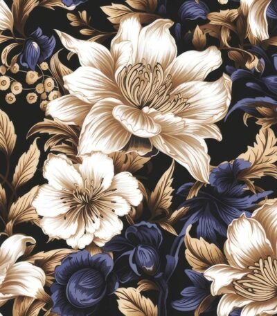 Decoupage Paper Napkins - Decorative Flower Wallpaper