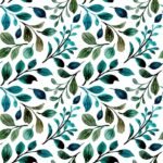 Decoupage Paper Napkins - Petrol Branches Pattern