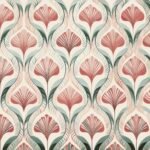 Decoupage Paper Napkins - Flora Coral Leaves Pattern