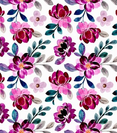 Decoupage Paper Napkins - Lilac Floral Pattern