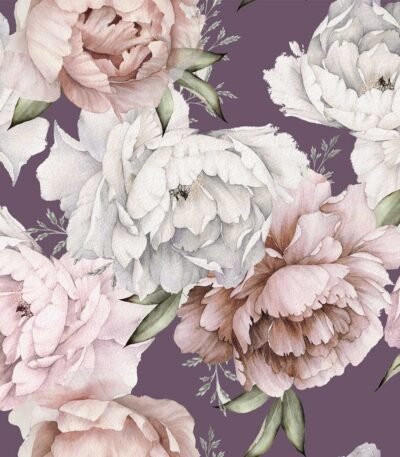 Decoupage Paper Napkins - Peonies On Lilac