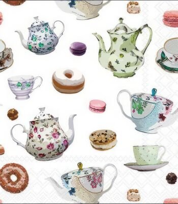 Decoupage Paper Napkins - Classic Tea Pots