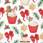 Decoupage Paper Napkins - Christmas Sweets Red