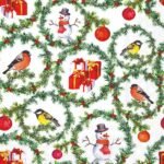 Decoupage Paper Napkins - Pine Branches Rings