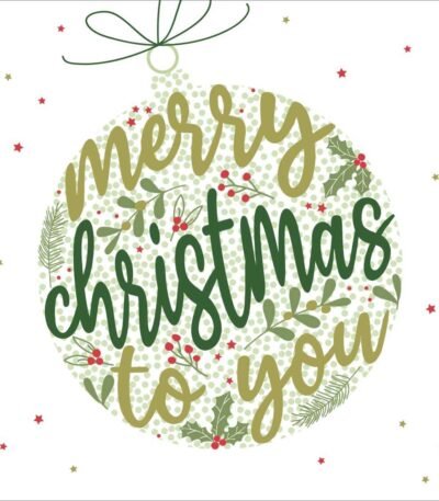 Decoupage Paper Napkins - Merry To You