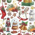 Decoupage Paper Napkins - Vintage Ornaments