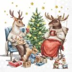 Decoupage Paper Napkins - Winter Companions