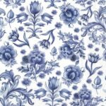 Decoupage Paper Napkins - Delft Blue Flowers