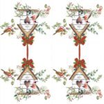 Decoupage Paper Napkins - X-Mas Birdhouse - Image 2