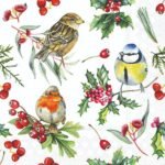 Decoupage Paper Napkins - Birds in winter