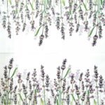 Decoupage Paper Napkins - Lavender Shades White - Image 2