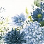 Decoupage Paper Napkins - Orla de Crisantemos Blue