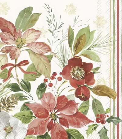 Poinsettia Bouquet Cream