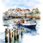 Decoupage Paper Napkins - Port Scene