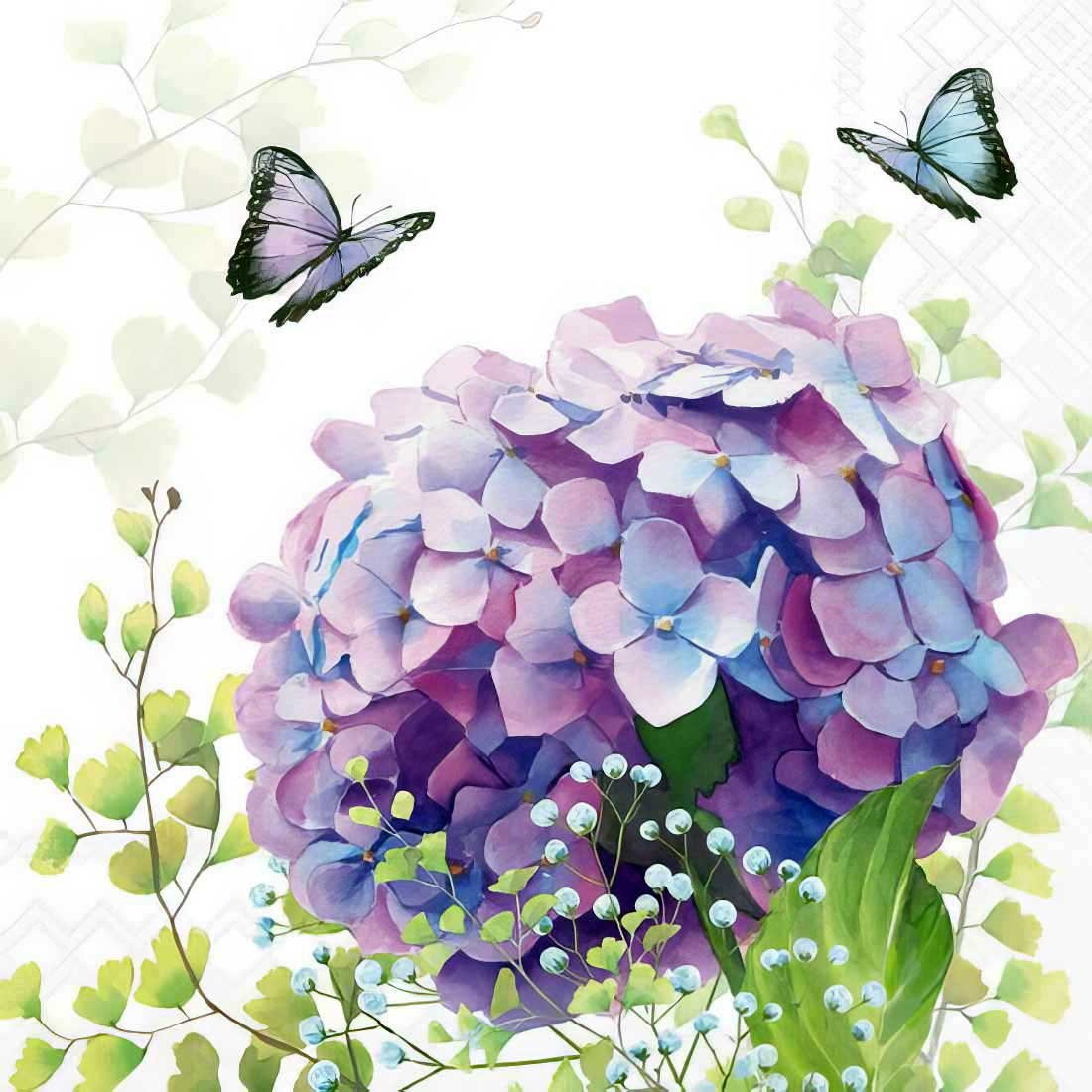Hydrangea-ball_-13320720_Ambiente-topaz Decoupage Paper Napkins - Hydrangea Ball - Image 1