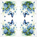 Decoupage Paper Napkins - Forget Me Not - Image 2