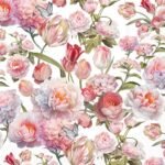 Decoupage Paper Napkins - Roses And Tulips
