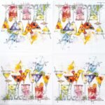 Decoupage Paper Napkins - Splashing Drinks - Image 2