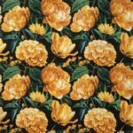 Decoupage Paper Napkins - Yellow Flowers On Black - Image 2