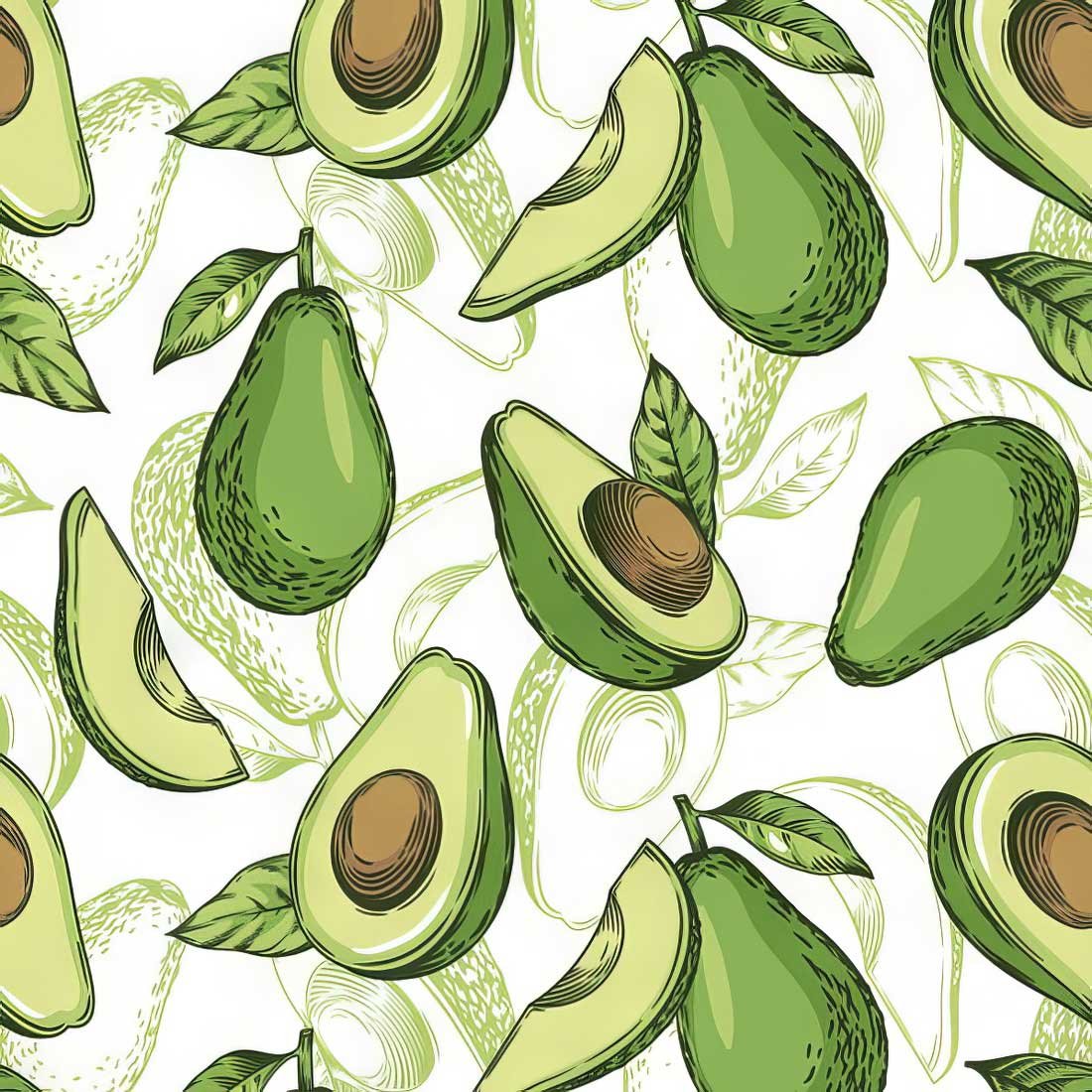 Avocado-Design_SDOG-044001_Daisy-Pol-Mak-Collection-topaz Decoupage Paper Napkins - Avocado Desing - Image 1