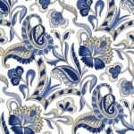 Decoupage Paper Napkins - Blue Paisley Pattern