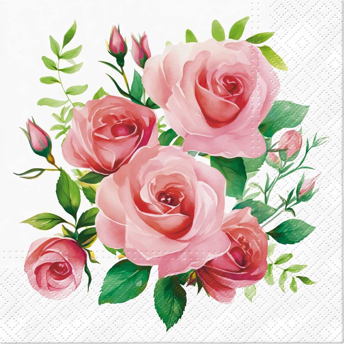 Bouquet-Of-Roses_TL127800_TETEáTETE-topaz Decoupage Paper Napkins - Bouquet Of Roses - Image 1