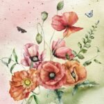 Decoupage Paper Napkins - Bouquet Of Poppies