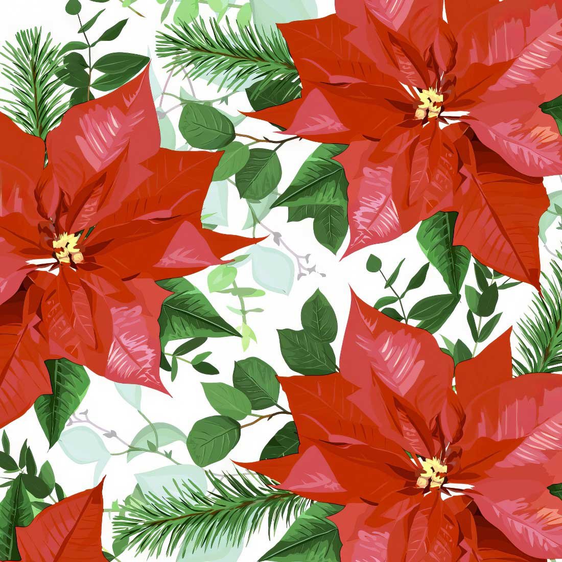 Floral-Christmas_PD-203245_Paper+Design-topaz Decoupage Paper Napkins - Floral Christmas - Image 1