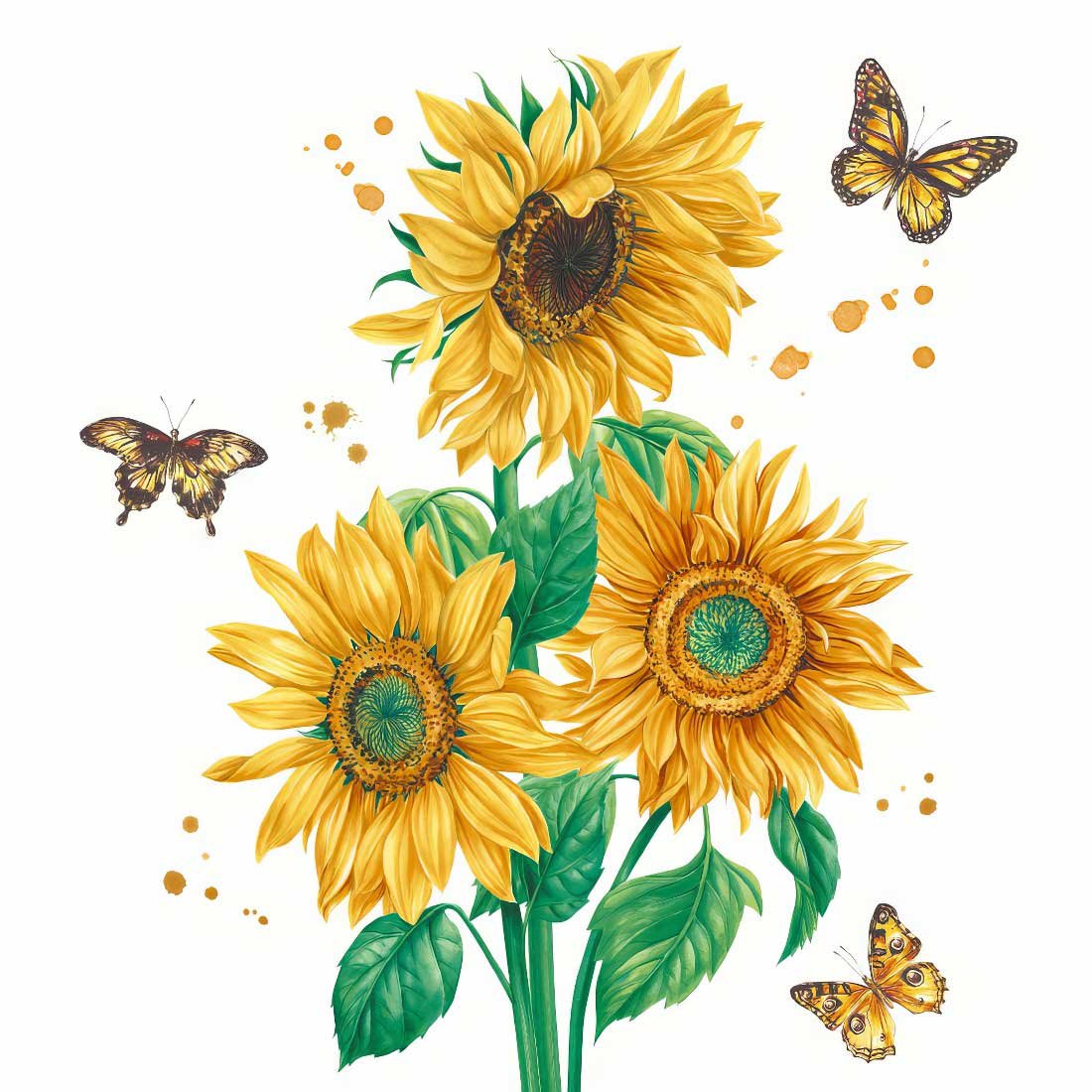 Sunshine-bloom_PD-209966_Paper+Design-topaz Decoupage Paper Napkins - Sunshine Bloom - Image 1