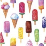 Decoupage Paper Napkins - Watercolour Ice Cream