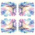 Decoupage Paper Napkins - Watercolour Lighthouse - Image 2