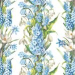 Decoupage Paper Napkins - White & Blue Flowers Mix