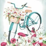 Decoupage Paper Napkins - Romantic Bicycle