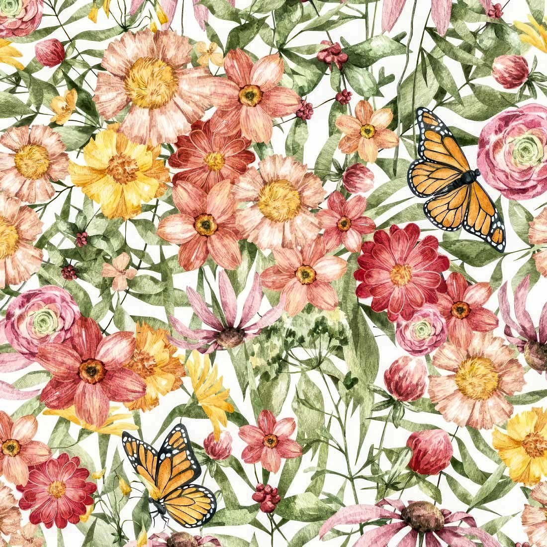 Sunlit-Blooms-PD-212004-Paper+Design-topaz Decoupage Paper Napkins - Sunlit Blooms - Image 1