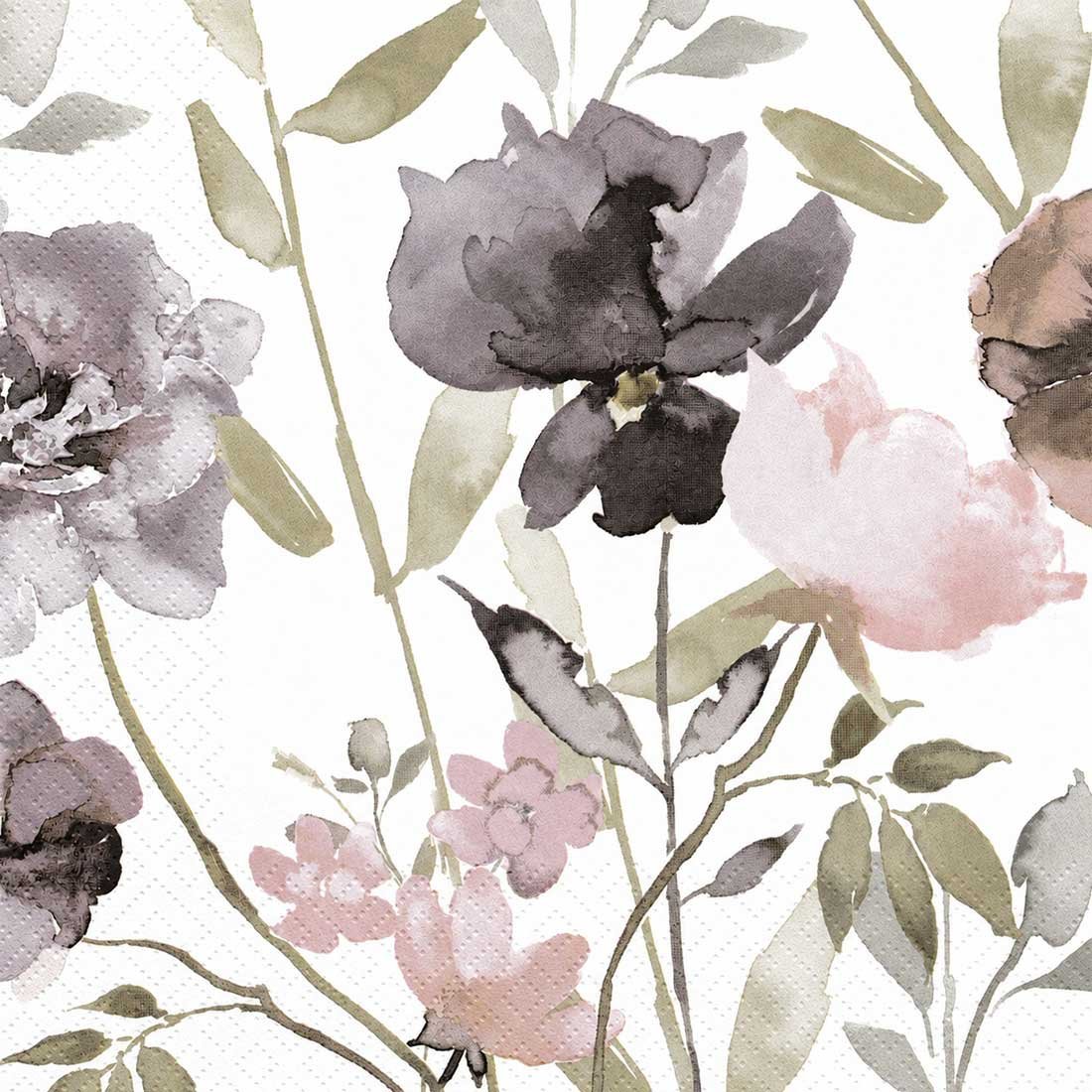 Viola-Fiori-Vintage-367775-ti-flair Decoupage Paper Napkins - Viola Fiori Vintage - Image 1