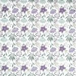 Decoupage Paper Napkins - Violet And Mint Flowers Wallpaper - Image 2