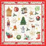 Decoupage Paper Napkins - Cozy Christmas Time Red
