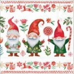 Decoupage Paper Napkins - Gnomes Fun